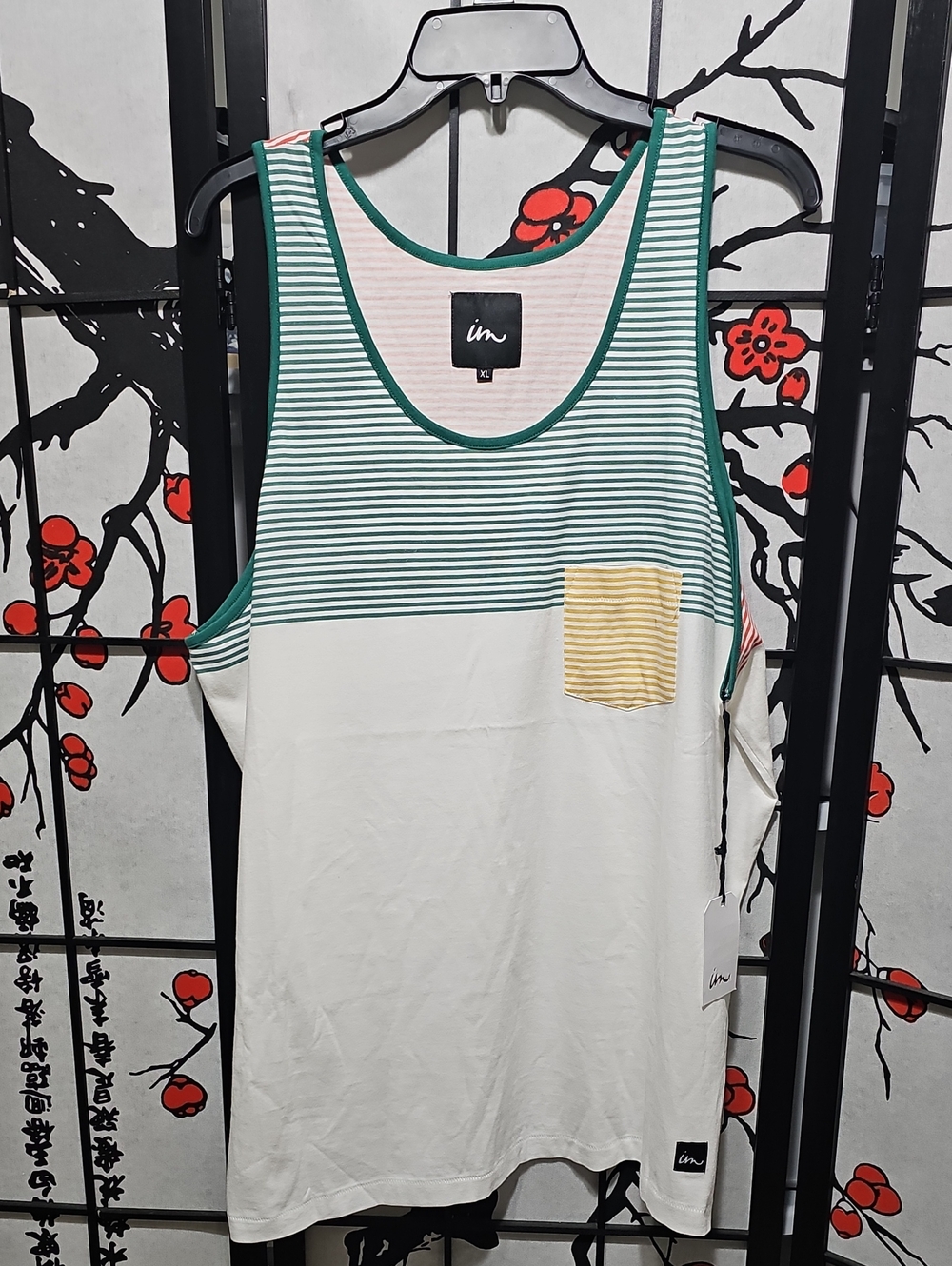 Imperial Motion Striped Tank Top XL New